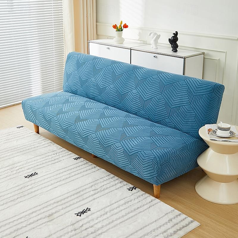 Copridivano letto senza braccioli in tessuto jacquard di 3 misure diverse, copridivano con decorazioni per Capodanno, protezione elasticizzata, copripanca elastico del 2025 a $30.99 –P11