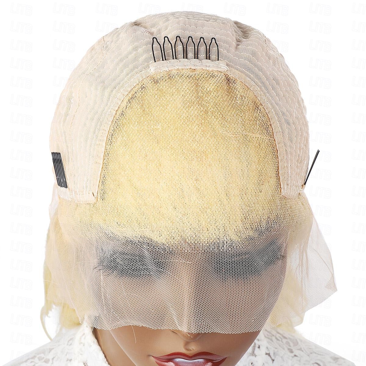 Peluca frontal de encaje transparente de 13x4, 613 #, pelucas frontales de encaje liso rubio, cabello humano con cabello de bebé 2025 - $120.99 –P7