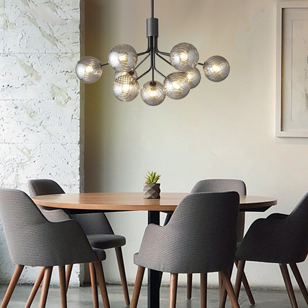 9-Licht 110 cm Laterne Desgin Insel Design Pendelleuchten Kupfer Glas Künsterlischer Stil Stilvoll Messing Modern Nordischer Stil 110-120V 220-240V 2025 - $615.59 –P13