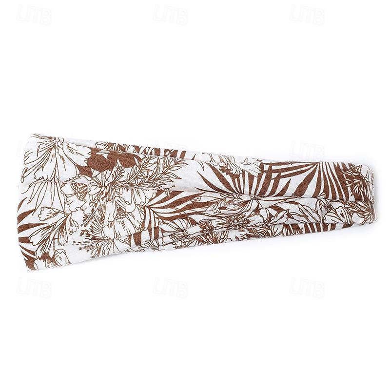 Printed Sports Headband Yoga Headband Headband Sweat Absorbing Band Anti Sweat Women s Wide Brimmed Headscarf Headwear 2025 - $6.99 –P18