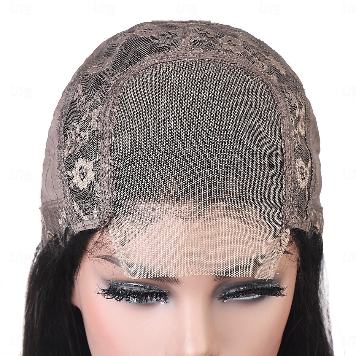 parrucche diritte corte in pizzo 4*4 parrucche di capelli umani con chiusura a caschetto al 150%. del 2025 a $124.99 –P5