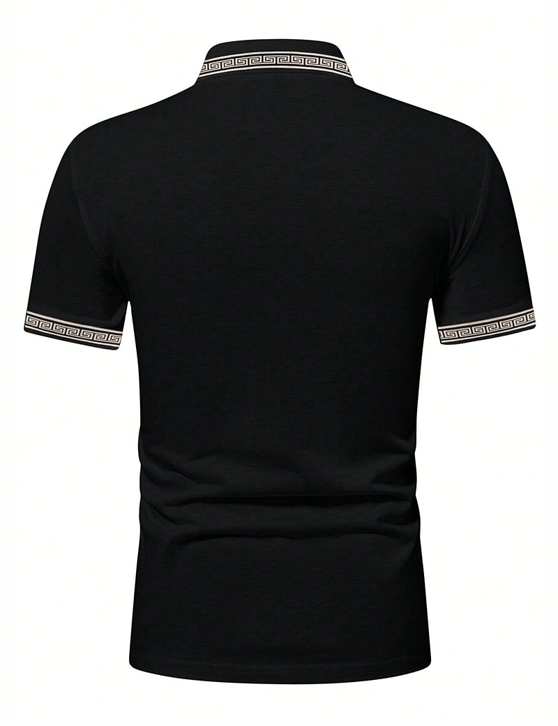 Herren Poloshirt Polos mit Knöpfen Casual Sport Kargen Kurzarm Modisch Basic Farbblock Patchwork Sommer Regular Fit Schwarz Armeegrün Burgunderrot Marinenblau Beige Poloshirt 2025 - $17.99 –P2