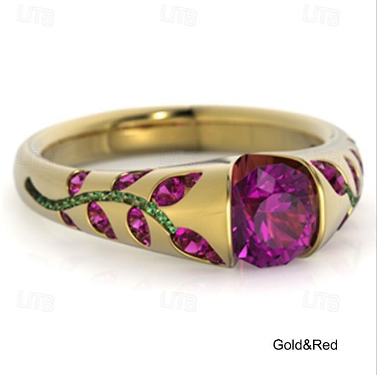 Damenringe eleganter Blumenring zum Valentinstag 2026 - $8.49 –P5