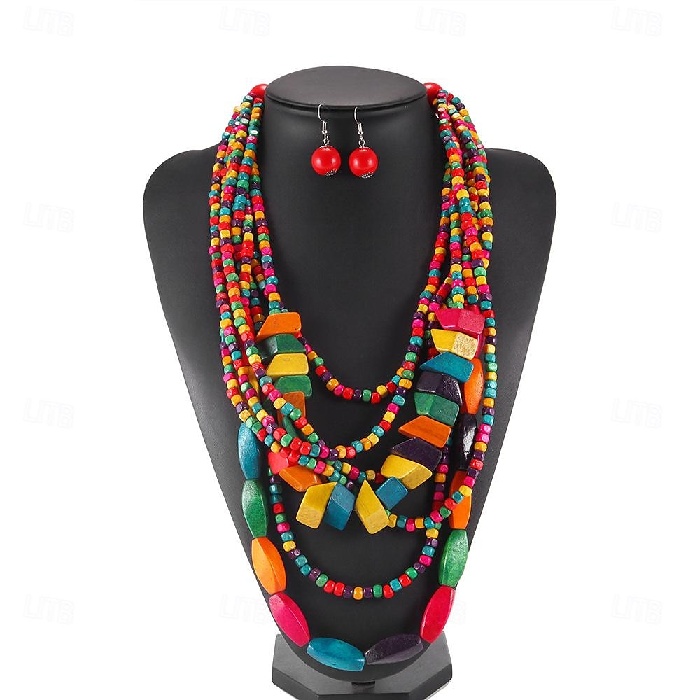 Colar Brinco Colar Brincos Retro Vintage Boêmio Boho Liga Para Cosplay Mulheres Jóias de fantasia Jóias da moda de 2025 por $15.49 –P2
