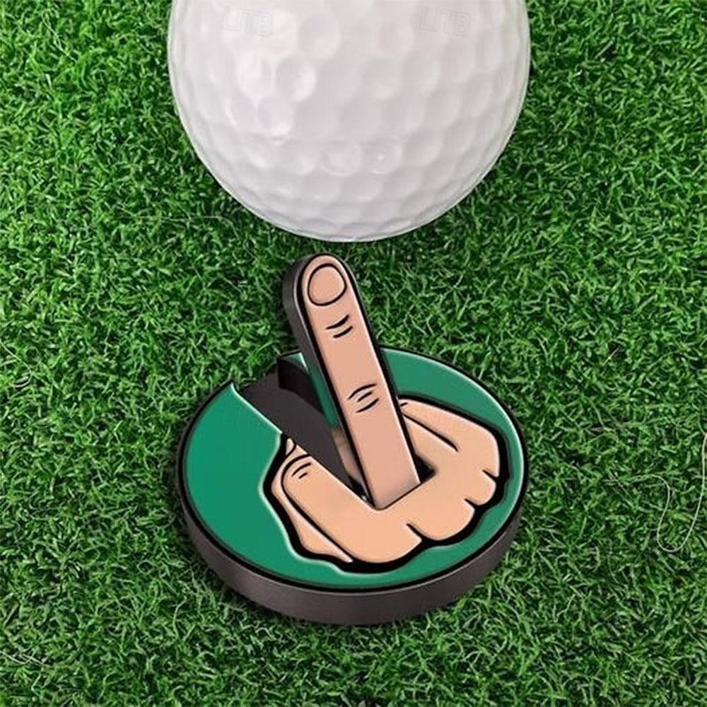 vicces középső ujj golflabda marker mágneses golf sapka klip levehető golflabda pozíció jelzés golf dekorációk tartós vicces golf dekorációk 2025 - $15.49 –P1