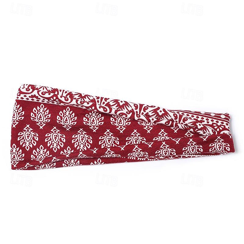 Printed Sports Headband Yoga Headband Headband Sweat Absorbing Band Anti Sweat Women s Wide Brimmed Headscarf Headwear 2025 - $6.99 –P7