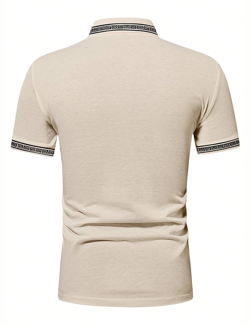 Herren Poloshirt Polos mit Knöpfen Casual Sport Kargen Kurzarm Modisch Basic Farbblock Patchwork Sommer Regular Fit Schwarz Armeegrün Burgunderrot Marinenblau Beige Poloshirt 2025 - $17.99 –P20