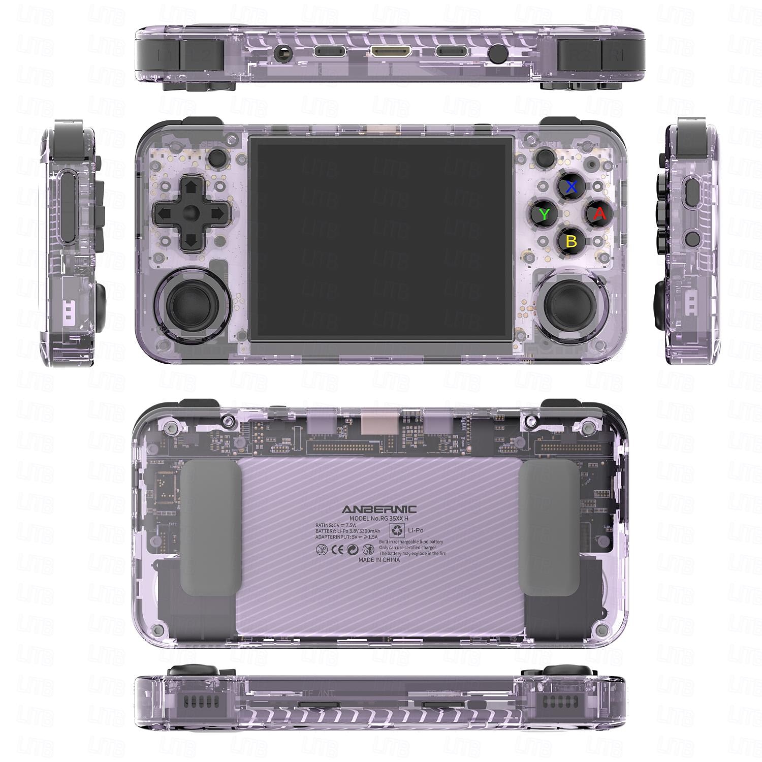 2025年 anbernic rg35xx h ハンドヘルド ゲーム コンソール、3.5 インチ hd スクリーン ポータブル オーディオ ビデオ プレーヤー、ダブル ロッカー ハンドヘルド レトロ ゲーム コンソール  コレクション – $79.99 –P10