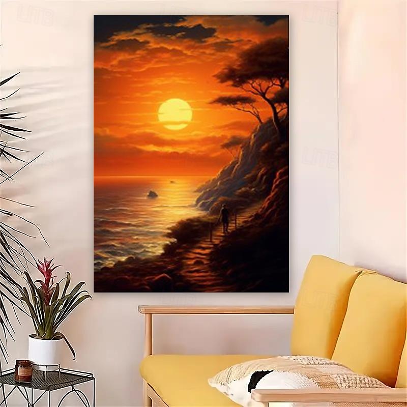 Landscape Wall Art Canvas Sunset Prints and Posters Pictures Decorative Fabric Painting For Living Room Pictures No Frame 2026 - $15.99 –P1