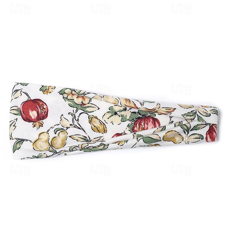 Printed Sports Headband Yoga Headband Headband Sweat Absorbing Band Anti Sweat Women s Wide Brimmed Headscarf Headwear 2025 - $6.99 –P14