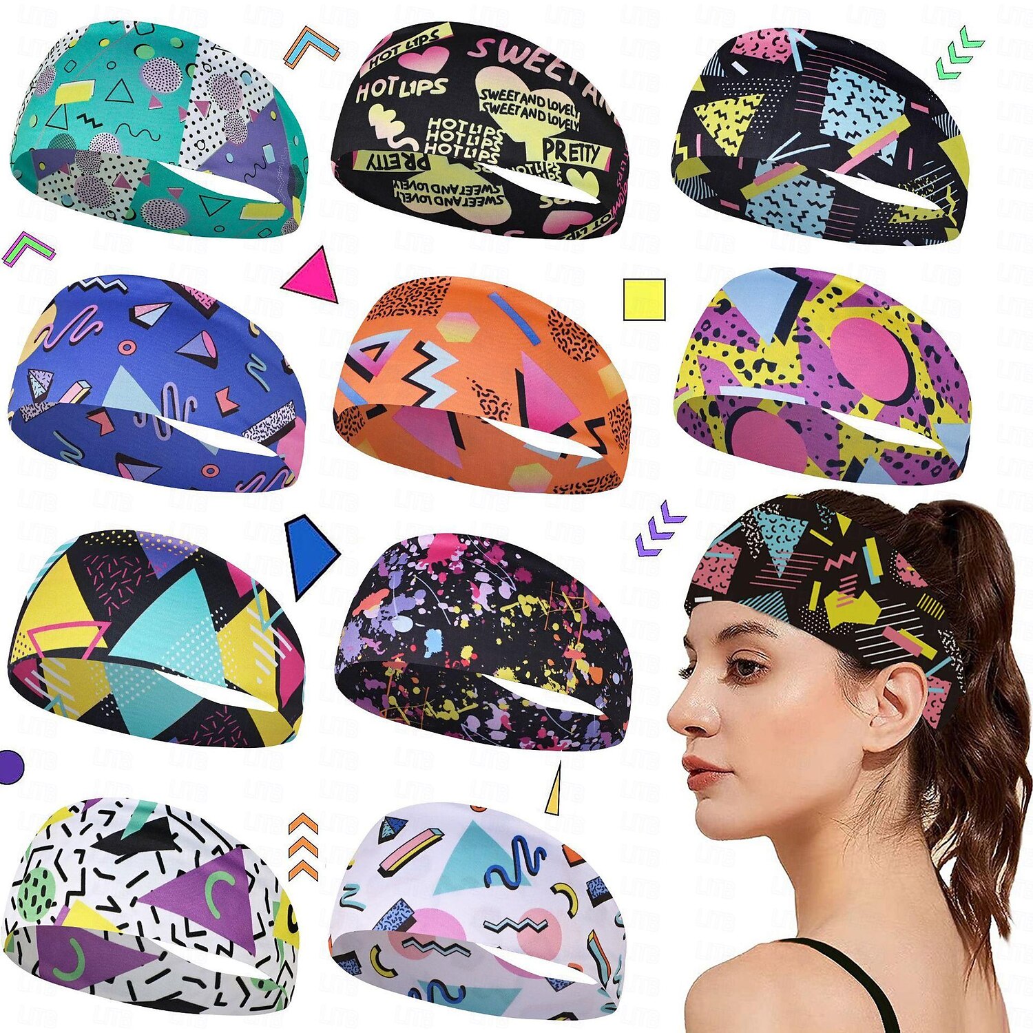 Hippie 1980s Street Style Masquerade Headband Disco Women's Masquerade Dailywear Casual Daily Pride Parade Adults' Headband 2025 - $9.49 –P1