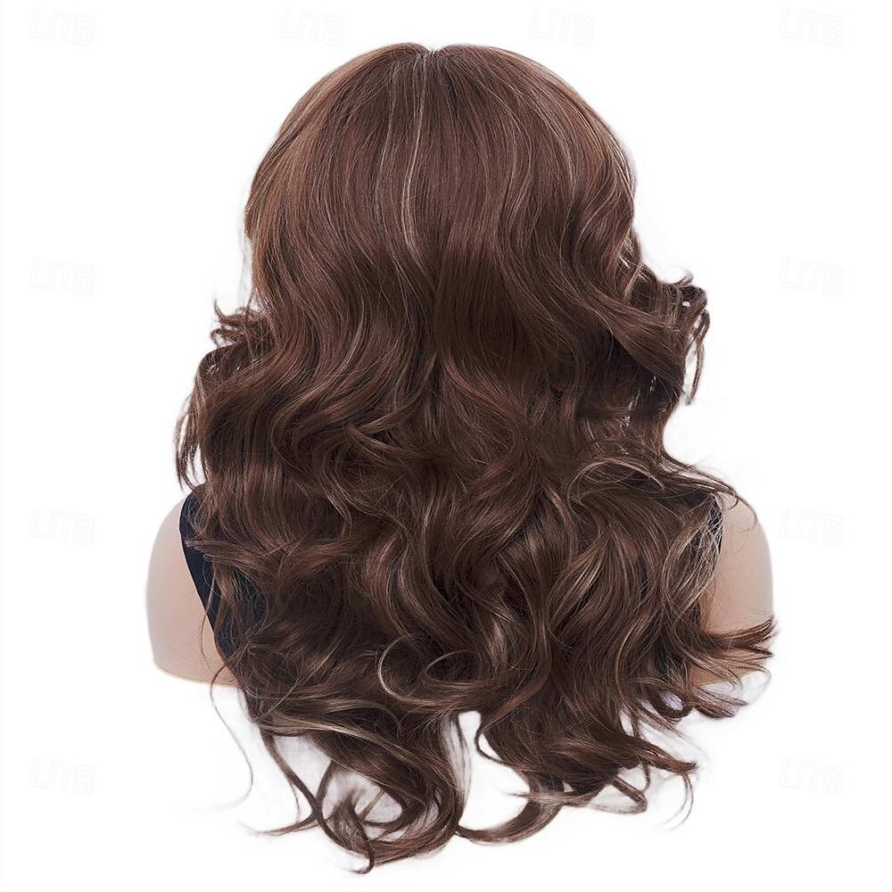 Parrucche vintage Rugelyss parrucca mista marrone per donne parrucche sintetiche a strati complete per cosplay costume parrucche disco degli anni '60 '70 '80 di Halloween del 2025 a $20.99 –P6