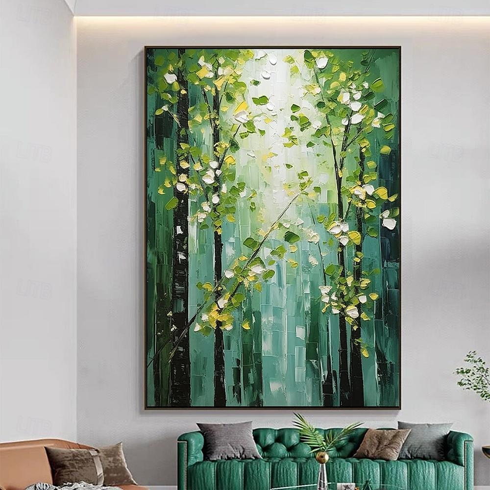 Mintura Handmade Abstract Tree Landscape Oil Paintings On Canvas Wall Art Decoration Modern Forest Picture For Home Decor Rolled Frameless Unstretched Painting 2026 - $130.99 –P5