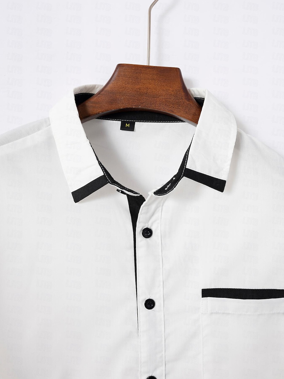 Voor heren Overhemd Normaal shirt Blauw Lange mouw Kleurenblok Effen / effen kleur Strijkijzer Vakantie Bruiloft Button-omlaag Kleding Katoen Modieus Vrije tijd 2026 - $24.99 –P3