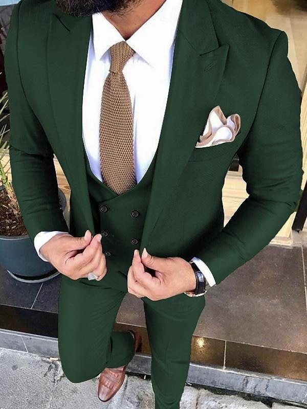 Uomo Matrimonio Completi A lancia Avorio Borgogna Tinta unita Vestibilità su misura 3 pezzi Monopetto a un bottone del 2025 a $138.99 –P8
