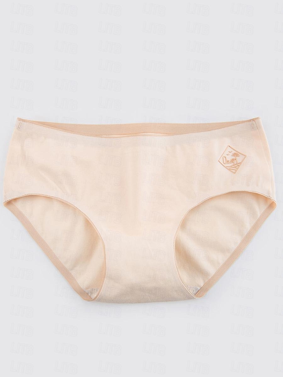 Damenhöschen reine Farbe einfache tägliche Bett Baumwolle atmungsaktiv Sommer Frühling Home Outfits 2025 - $7.99 –P6