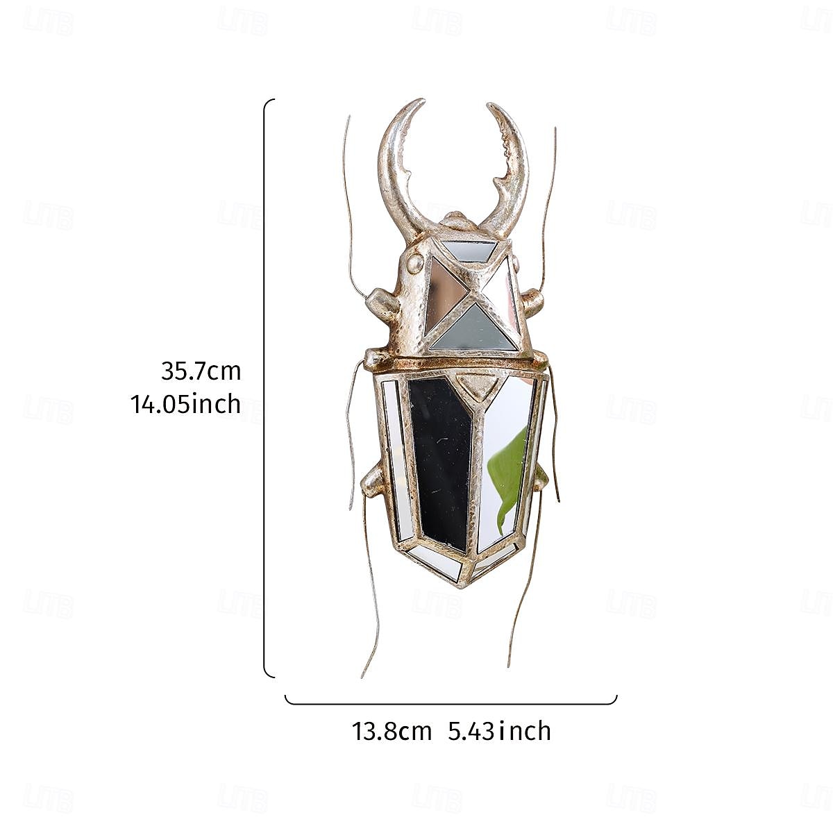 1PC Ccreative Rresin Mmaterial Gold Asilver Uunicorn Beetle Home Decoration Hhandicraft Wall Hanging with a Special Design Of Mmirror Inlaid Surface is a Good Collectible For Iinsect Eenthusiasts 2025 - $54.99 –P11