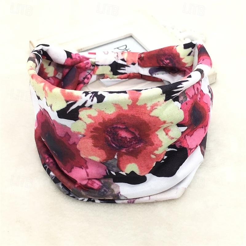 fascia boho fascia per capelli larga da donna boho elastico sportivo copricapo yoga fascia per capelli allenamento fascia per capelli del 2025 a $6.99 –P10