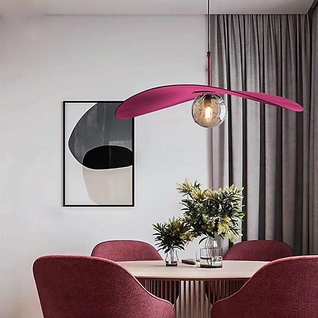 Lampe suspendue LED couleur de lumière chaude, design rond, luminaire suspendu en tissu, style nordique moderne, lampes suspendues pour salle à manger, chambre à coucher, 110-240v de 2025 ? $399.99 –P6