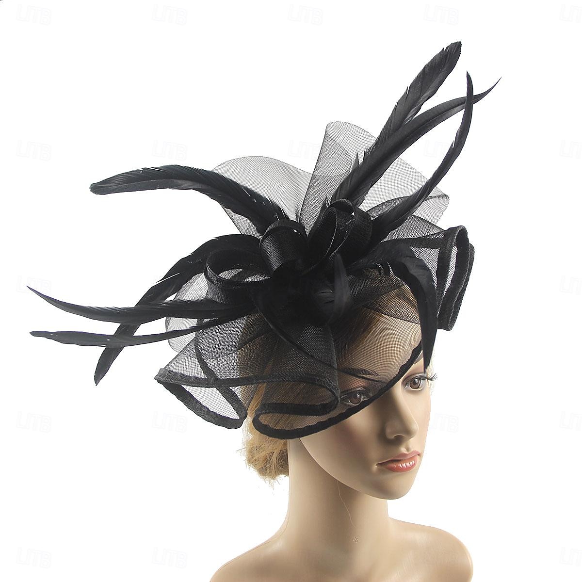 Elegant Retro / vintage Huvudbonad Festklädsel Fascinatorhatt Maskeradkläder Dam Maskerad Semester Fest Datum Vuxna Hatt Alla årstider 2026 - $29.99 –P2