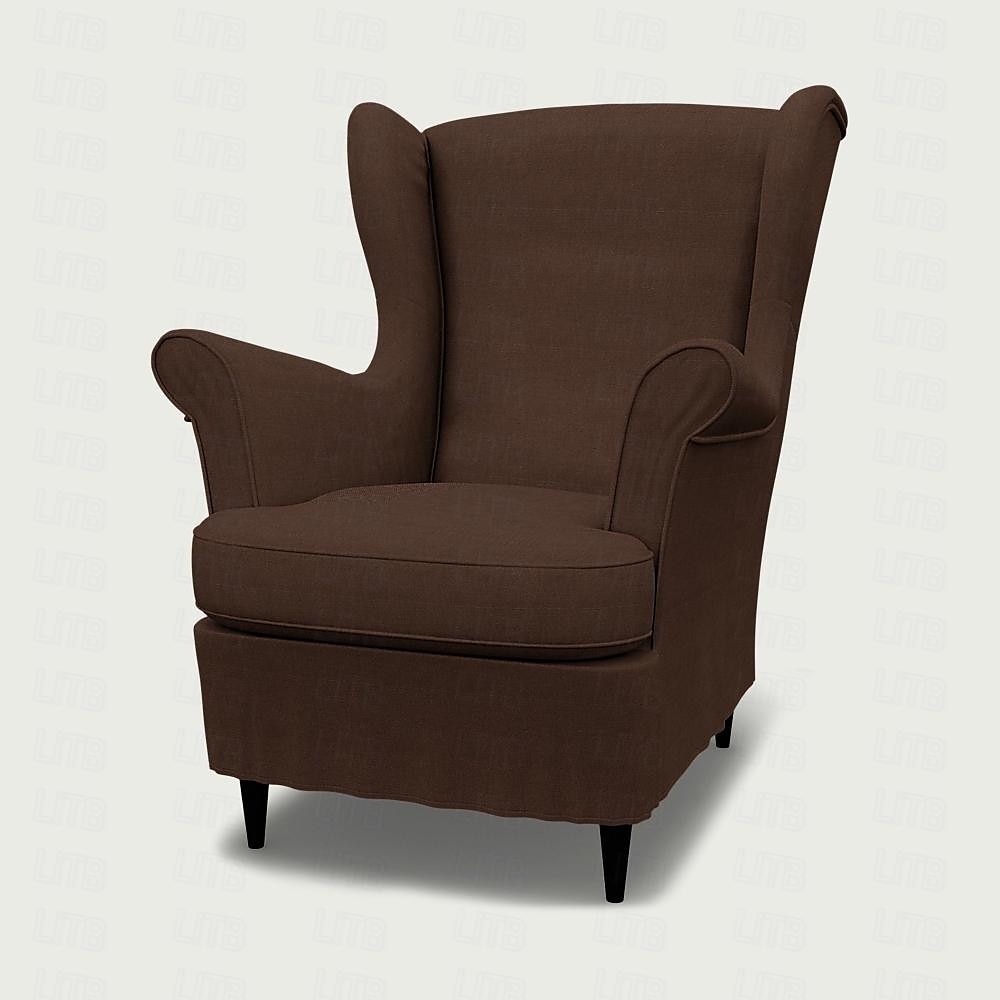 Capa de Cadeira Wingback em Linho com Capa de Braço Lavável à Máquina Secável de 2025 por $209.59 –P9