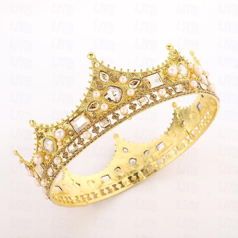 Retro / vintage Kostymer i middelalderstil Krone Maskerade Dronning Prinsesse Dame Royal Maskerade Fest / aften Maskerade Karneval i Venezia Voksne Diademer 2025 - $21.99 –P9