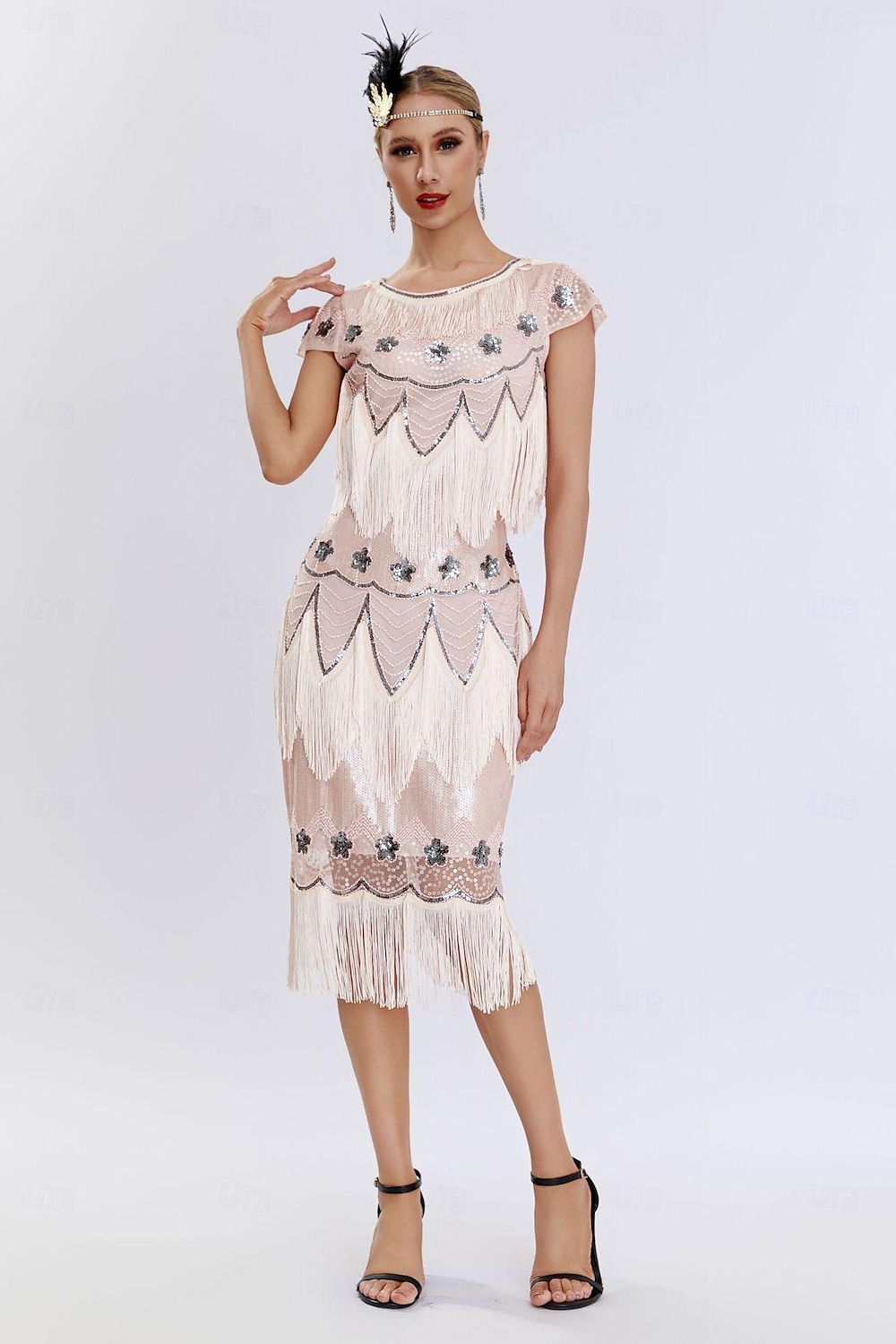 Retró Ordító 20-as évek 1920-as évek Déli Flapper ruha Ruhák A nagy Gatsby Flapper lány Esküvői Vendég Flitter Rojt Flitter Kerek Jelmez Női Teljesítmény Esküvő Esküvői vendég Felnőttek Ruha Hazatér 2025 - $60.99 –P13