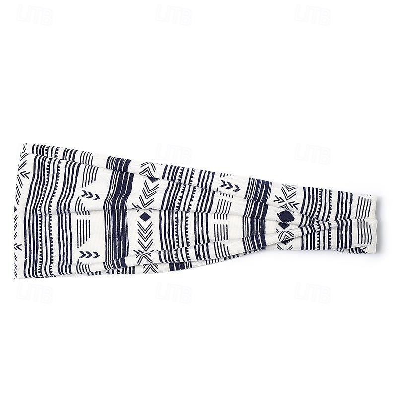 Printed Sports Headband Yoga Headband Headband Sweat Absorbing Band Anti Sweat Women s Wide Brimmed Headscarf Headwear 2025 - $6.99 –P16