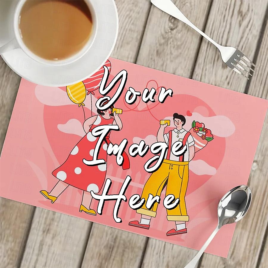Personalized Tablemat Customized Placemats 1PC/2PCS/4PCS,  Design Your Own Pattern Placemats for Dining Table,12x18inch Decorative Table Mats,Dining Table Decor 2025 - $7.99 –P3