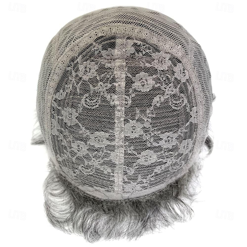 Pixie Cut Short Gray Wigs for White Women Sassy Short Haircuts for Older Lady Mixed Black Grey Highlight Synthetic Wig with Bangs for Daily Party Use 2025 - $26.99 –P11