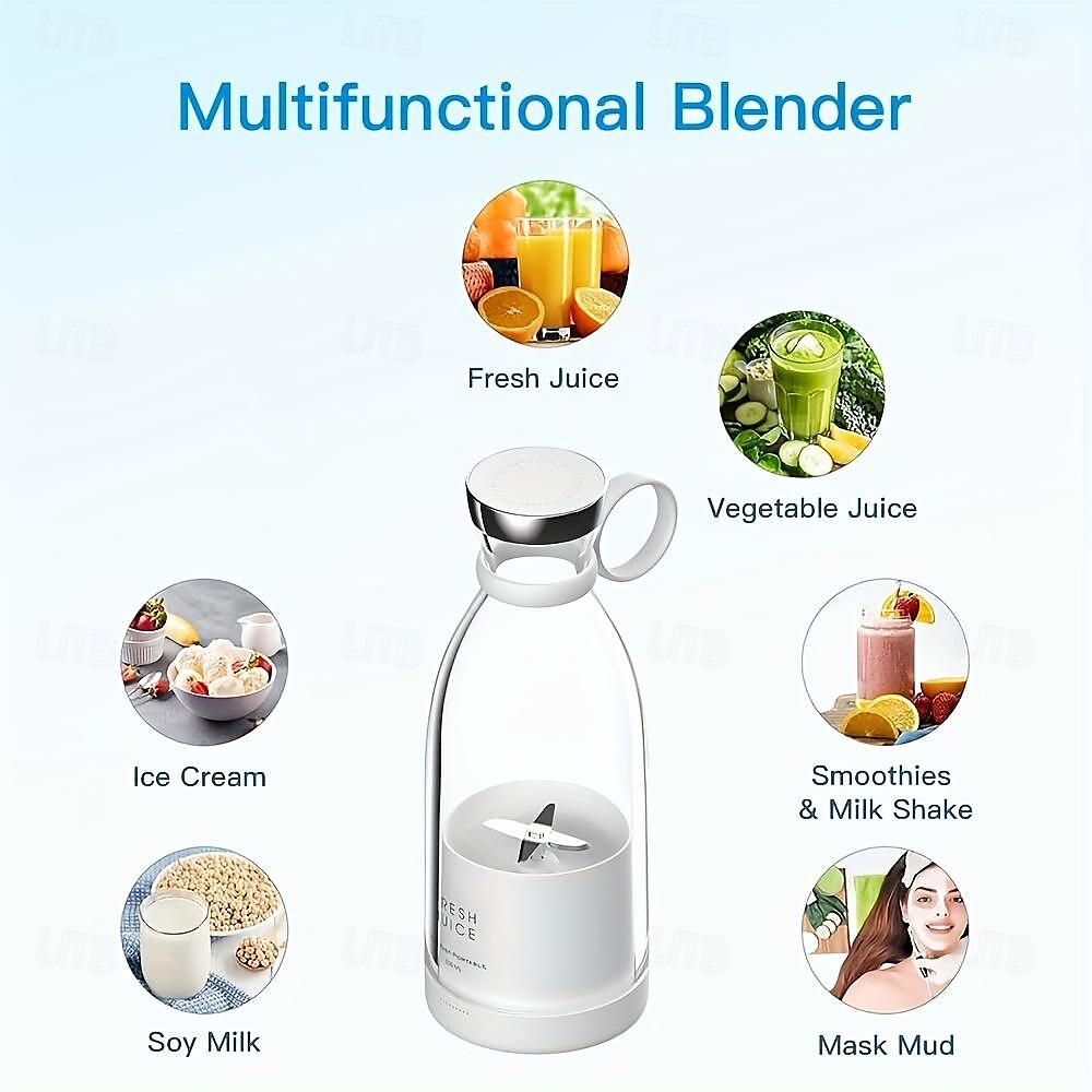 Portable Electric Wireless Mini Fruit Blender Juicer Electric Juicer Blender USB Portable Mini Fruit Mixers Juicers Fruit Extractors Food Milkshake Multifunction Juice Maker Machine 2025 - $44.99 –P12