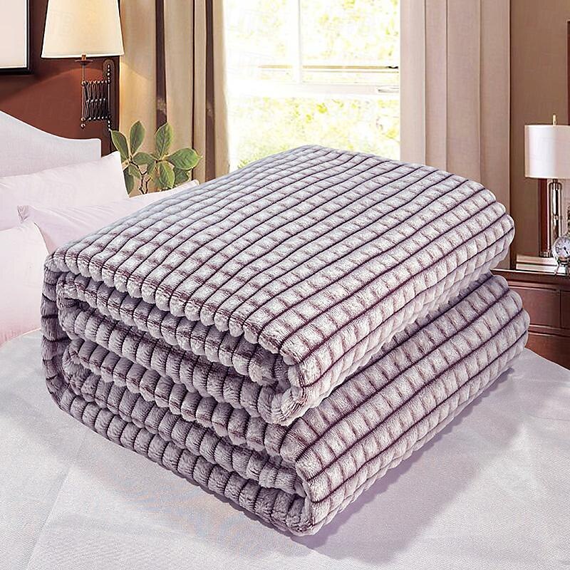 Thickened Solid Color Pineapple Checked Flannel Blanket Coral Velvet Sofa Cover Blanket Air Conditioning Blanket Nap Blanket 2025 - $8.49 –P19