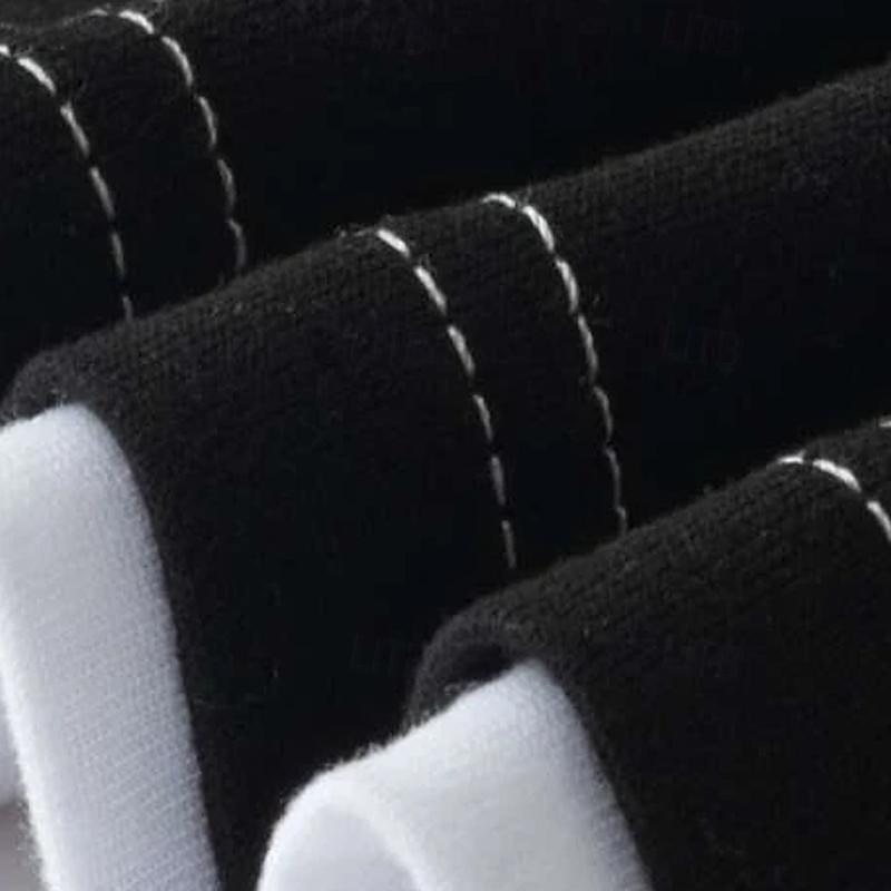 Herre POLO T-skjorte Golf skjorte Avslappet Ferie Klassisk Kortermet Mote Grunnleggende Fargeblokk Knapp Sommer Normal Rød Smaragd Grønn Mørkeblå Svart-Hvit POLO T-skjorte 2025 - $16.49 –P6