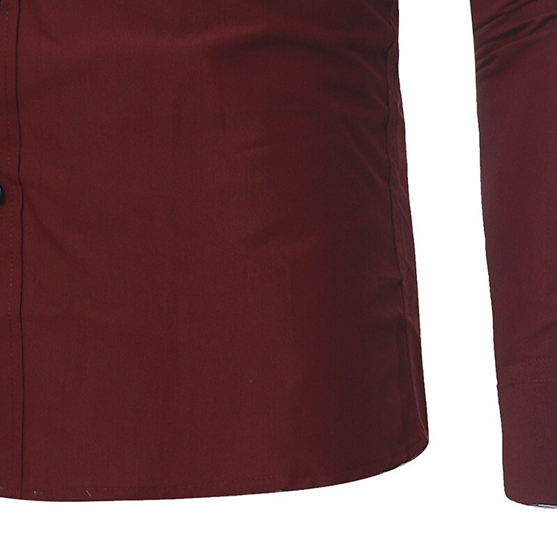 Herren Oberhemd Knopfhemd Schwarz Weiß Wein Langarm Farbblock Umlegekragen Frühling & Herbst Hochzeit Täglich Bekleidung Hemden mit Kragen 2025 - $16.49 –P13