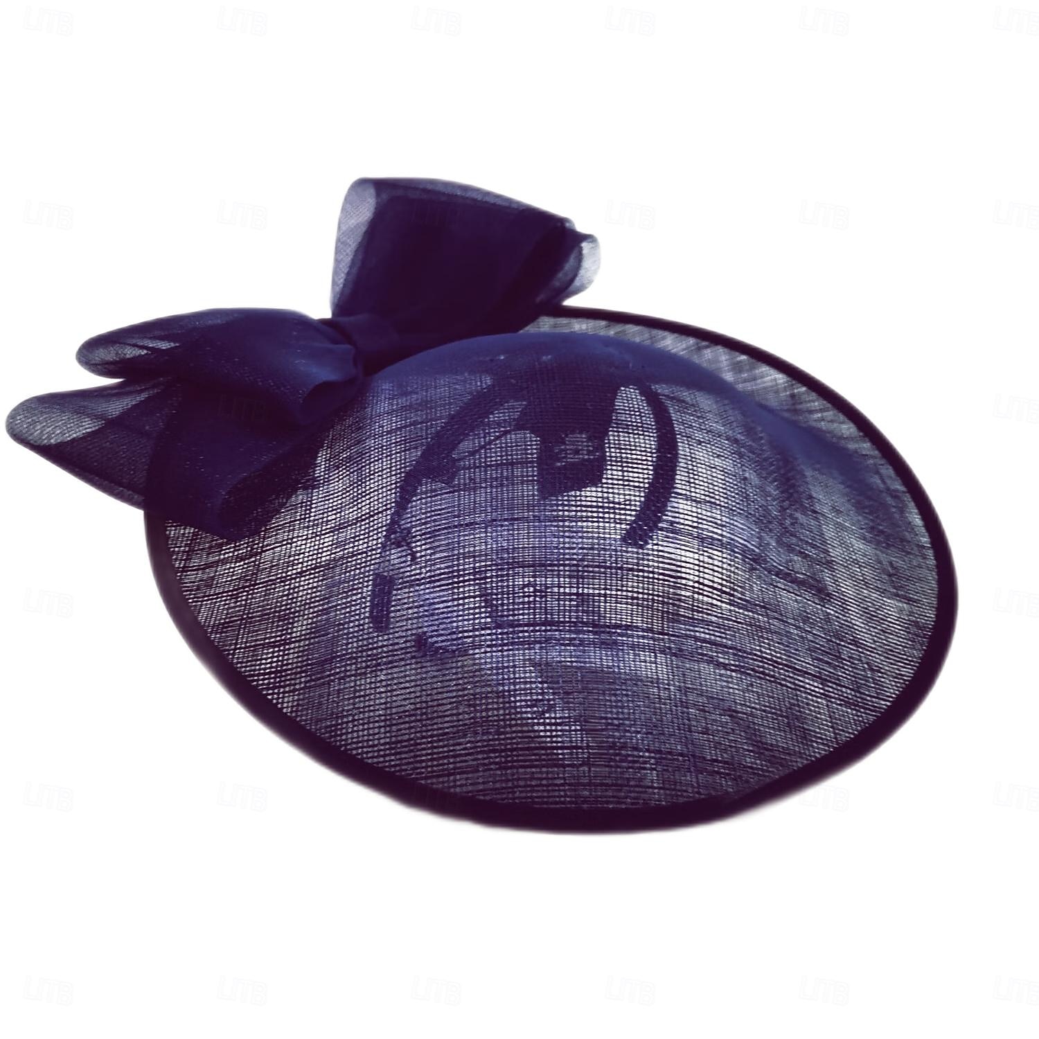 hatter sinamay tallerken lue topp hatt sinamay hatt bryllup teselskap elegant bryllup med bowknot hodeplagg hodeplagg 2026 - $45.99 –P12