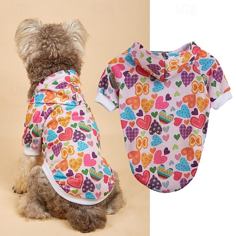 Chien Chat Pulls à capuche Mignon Occasionnel Hiver Respirant Doux Lavable Confortable Extérieur Décontracté Quotidien Vêtements pour Chiens for Bichon Frisé Spitz Nain Bébé Animal Papillon Petit de 2025 ? $23.99 –P10