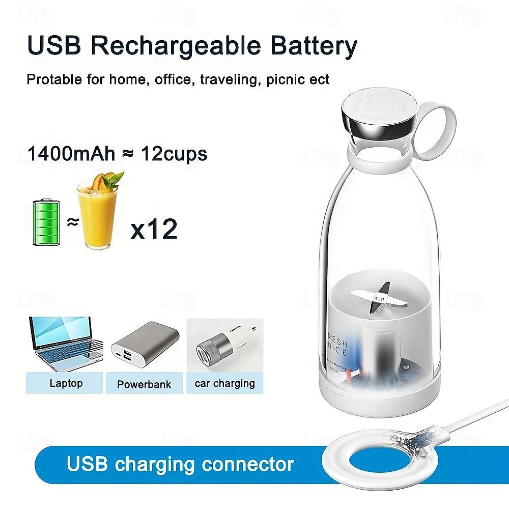 Portable Electric Wireless Mini Fruit Blender Juicer Electric Juicer Blender USB Portable Mini Fruit Mixers Juicers Fruit Extractors Food Milkshake Multifunction Juice Maker Machine 2025 - $44.99 –P5