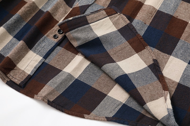 Herren Oberhemd Kariertes Hemd trachtenhemd Kragenhemd Knopfhemd Schottenstoff Hochzeit Arbeitskleidung A B C E Langarm Kragen Frühling Winter Bekleidung Button-Down 2025 - $30.99 –P7