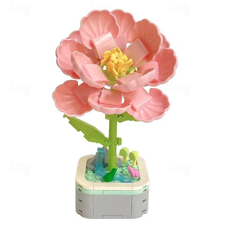cadouri de ziua femeii floarea soarelui hibiscus floare eternă bloc de construcție particule mici puzzle asamblare jucărie plantă în ghiveci decorare cuplu cadou de ziua îndrăgostiților cadouri de 2025 - $72.99 –P4