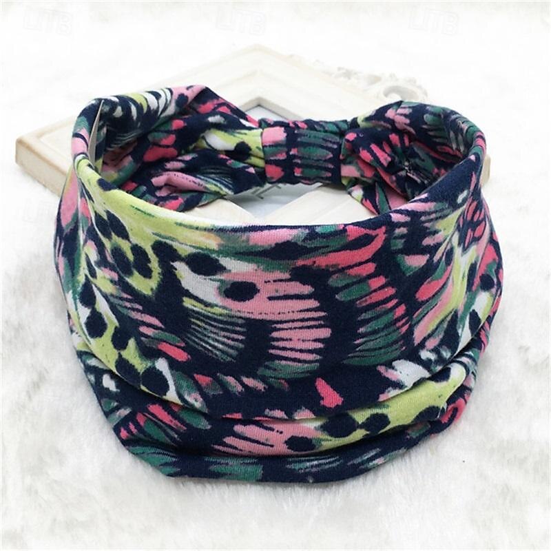 fascia boho fascia per capelli larga da donna boho elastico sportivo copricapo yoga fascia per capelli allenamento fascia per capelli del 2025 a $6.99 –P28