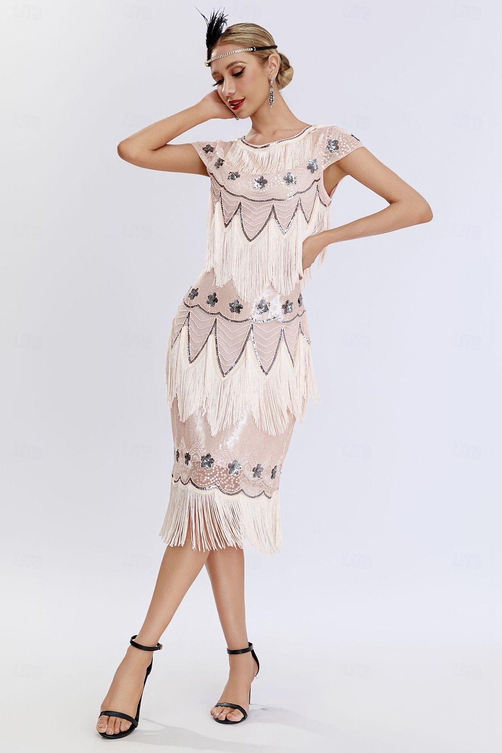 Retró Ordító 20-as évek 1920-as évek Déli Flapper ruha Ruhák A nagy Gatsby Flapper lány Esküvői Vendég Flitter Rojt Flitter Kerek Jelmez Női Teljesítmény Esküvő Esküvői vendég Felnőttek Ruha Hazatér 2025 - $60.99 –P14