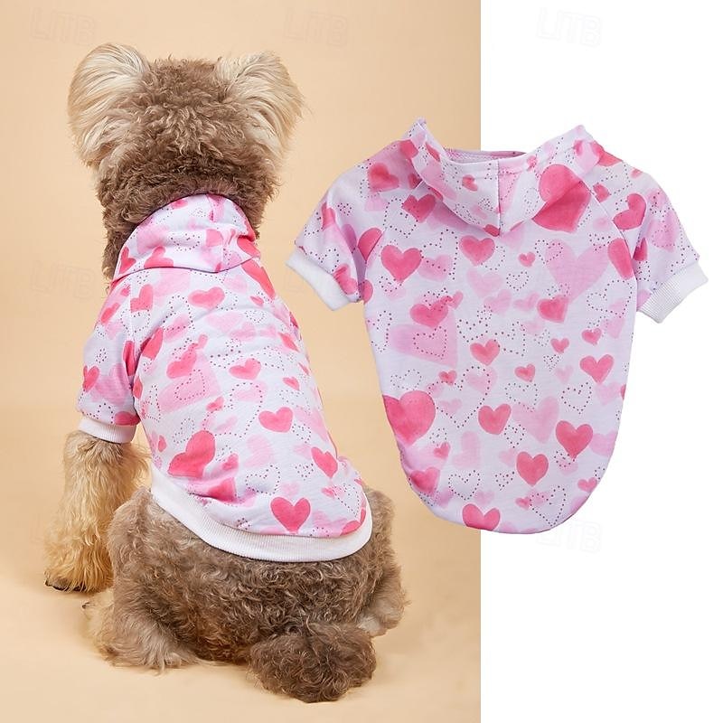 Chien Chat Pulls à capuche Mignon Occasionnel Hiver Respirant Doux Lavable Confortable Extérieur Décontracté Quotidien Vêtements pour Chiens for Bichon Frisé Spitz Nain Bébé Animal Papillon Petit de 2025 ? $23.99 –P9