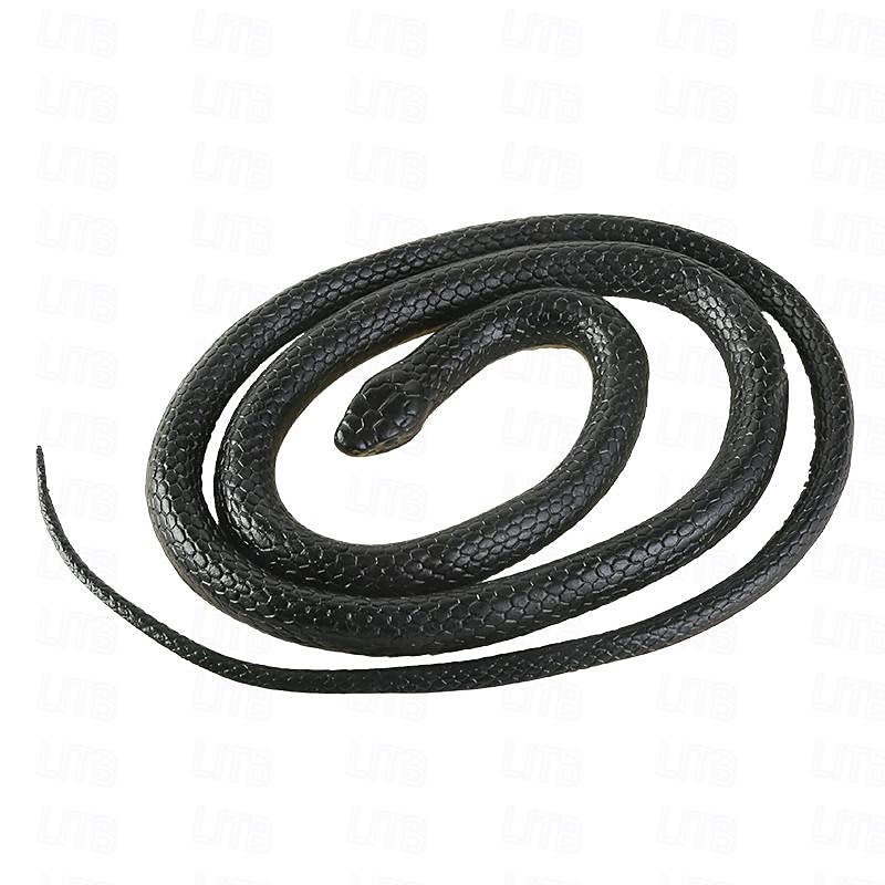 Realistic Fake Rubber Toy Snake Black Fake Snakes 49 Inch Long April Fool's Day Christmas Gift 2026 - $18.99 –P5