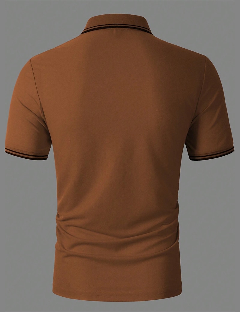 Herren Poloshirt Polos mit Knöpfen Geschäft Casual Kargen Kurzarm Modisch Basic Glatt Taste Sommer Regular Fit Weiß Gelb Rot Marinenblau Königliches Blau Blau Poloshirt 2025 - $17.99 –P4