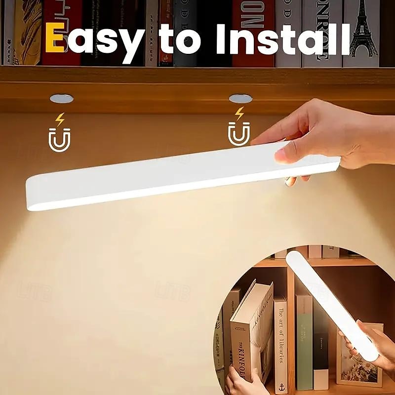 Remote Control Touch Sensing Cabinet Light Wardrobe Light Indoor Lighting USB Rechargeable Night Light Kitchen Cabinet Light Under The Counter Bedroom Dormitory Lighting 2025 - $16.49 –P6