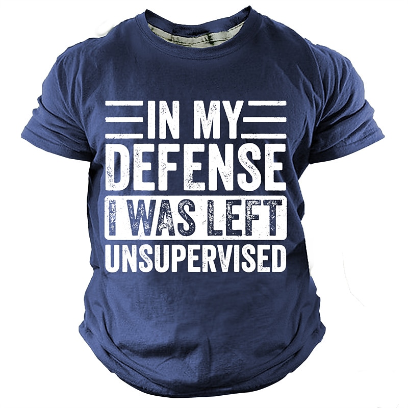 Férfiak irónikus grafikus betűs póló rövid ujjú póló 3D nyomtatott kerek nyakú ing napi tervező hétköznapi sportos szabadtéri nyaralás kimenő fekete tengerészkék katonai zöld tavaszi és nyári 2025 - $15.99 –P8