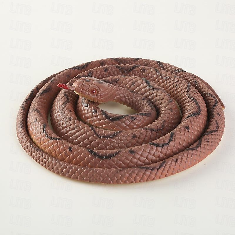 Realistic Fake Rubber Toy Snake Black Fake Snakes 49 Inch Long April Fool's Day Christmas Gift 2026 - $18.99 –P8