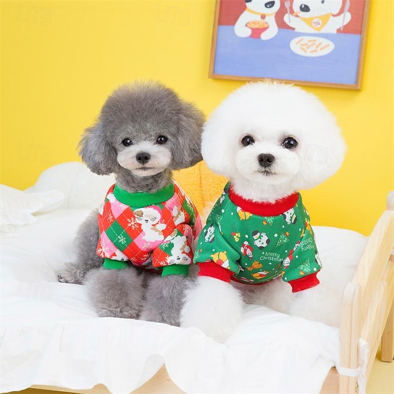 Dog Cat Hoodie Casual Euramerican Winter Breathable Soft Washable Comfortable Thick Christmas Christmas Dailywear Casual Daily Walking Dog Clothing for Cat Dog Husky Labrador Alaskan Malamute 2025 - $20.99 –P6