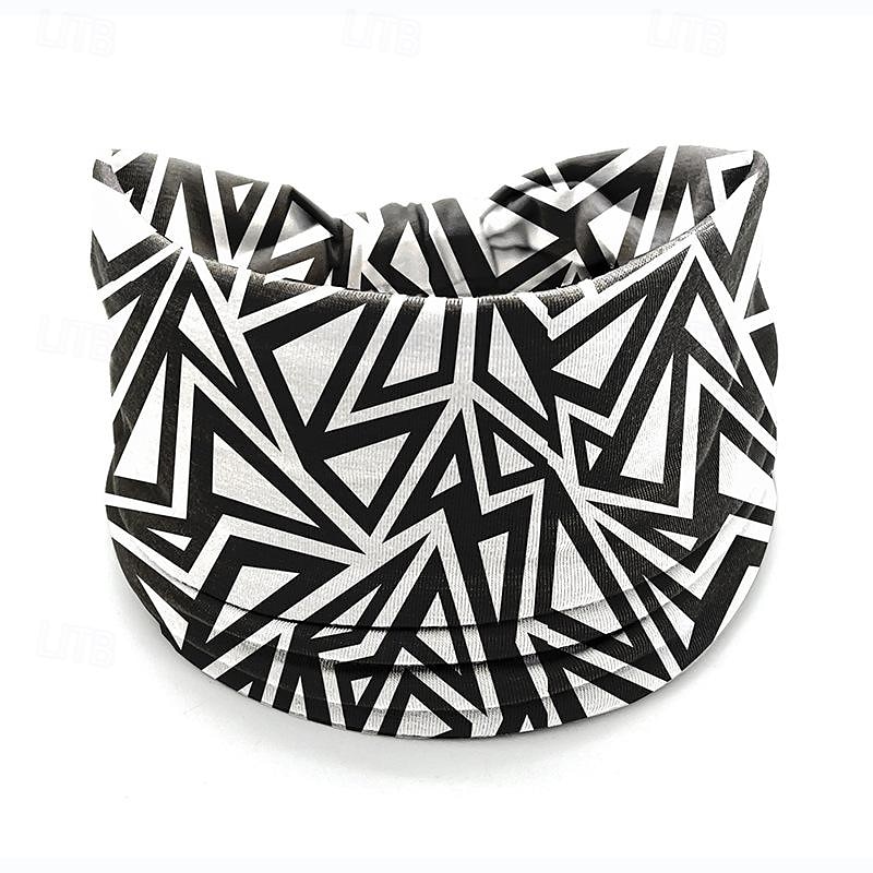 fascia stampata, foulard bohémien, fascia elastica per yoga sportiva da donna, fascia a tesa larga, accessori per capelli alla moda del 2025 a $8.49 –P9
