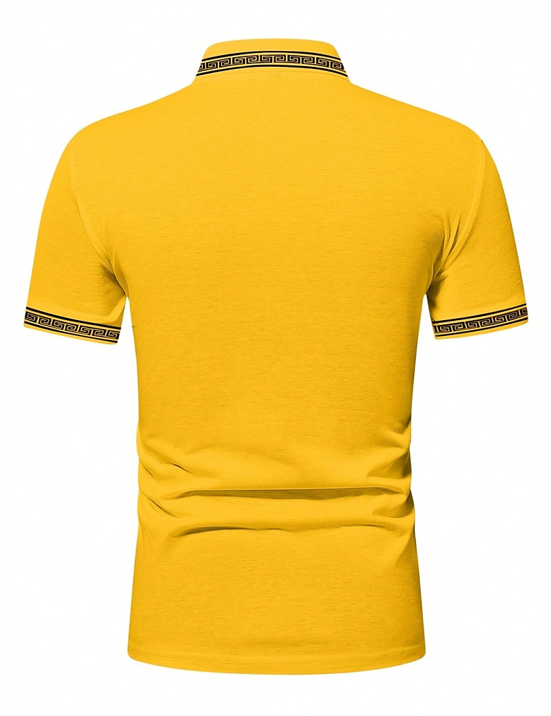 Herren Poloshirt Polos mit Knöpfen Casual Sport Kargen Kurzarm Modisch Basic Farbblock Patchwork Sommer Regular Fit Schwarz Armeegrün Burgunderrot Marinenblau Beige Poloshirt 2025 - $17.99 –P16